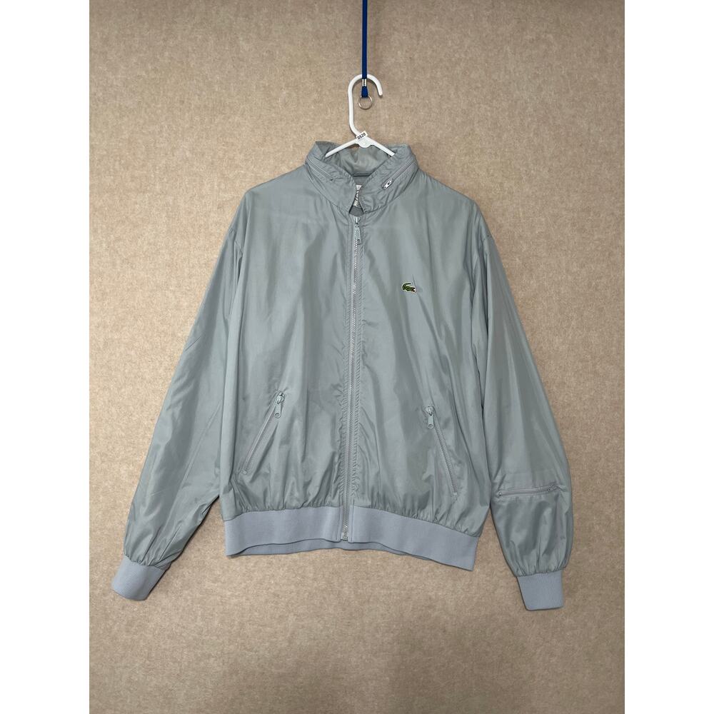 Rare 90's VTG Men's IZOD Lacoste Built in Hood Windbreaker Size Large RN 21008